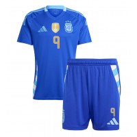 Camiseta Argentina Julian Alvarez #9 Segunda Equipación Replica Copa America 2024 para niños mangas cortas (+ Pantalones cortos)